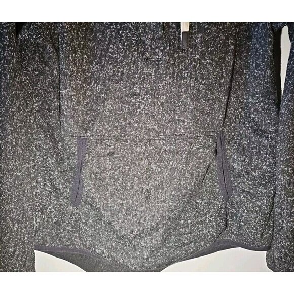 Thread & Supply Women’s Quarter Button Up Black/Gray Pockets Hoodie - XLarge - Picture 4 of 10